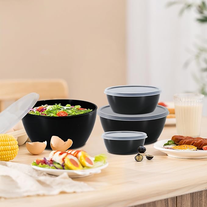 4-Piece Classic Plastic Prep Bowls - Image 6