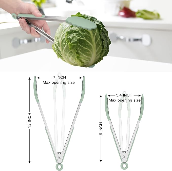 Hotec Premium Stainless Steel Locking Kitchen Tongs - Image 8