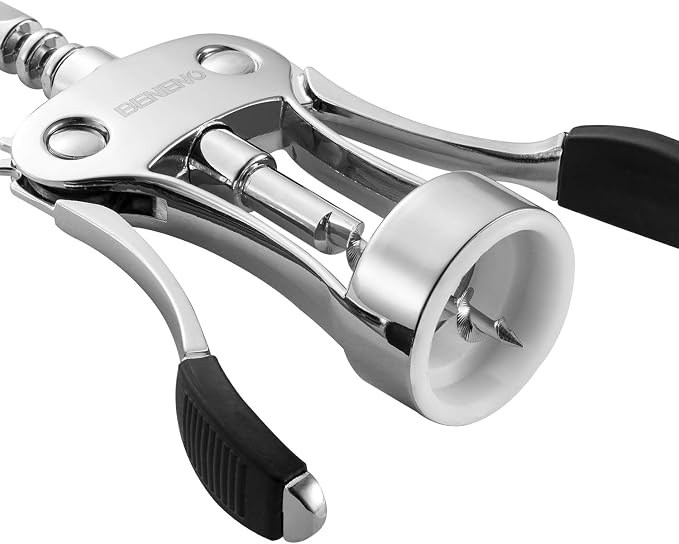 Beneno Wine Opener with Silicone Leak Proof Wine Vacuum Stopper, Zinc Alloy - Image 7