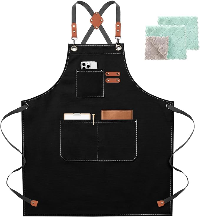 ZOMAO Chef Apron for Women Men by ZOMAO