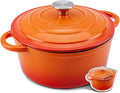 Enameled Cast Iron Dutch Oven - 4QT Pot by WOKINS