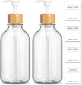 KASUNTING Clear Soap Dispenser, 2 Pack Plastic Dish Soap Dispenser by ALPIRIRAL