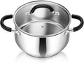 P&P CHEF Stainless Steel Stock Pot, 4 Qt Cooking Soup Pot by PPCHEF