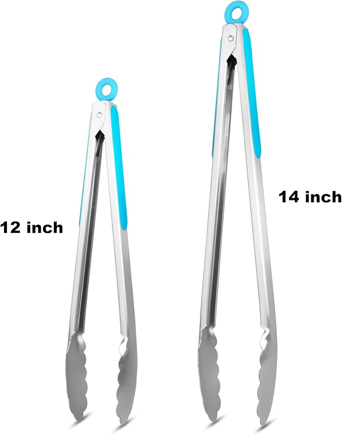 304 Stainless Steel Kitchen Cooking Tongs - Image 4