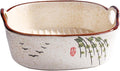 6.7" Japanese Ceramic Casserole Dish, Square Baking Pan by Whitenesser