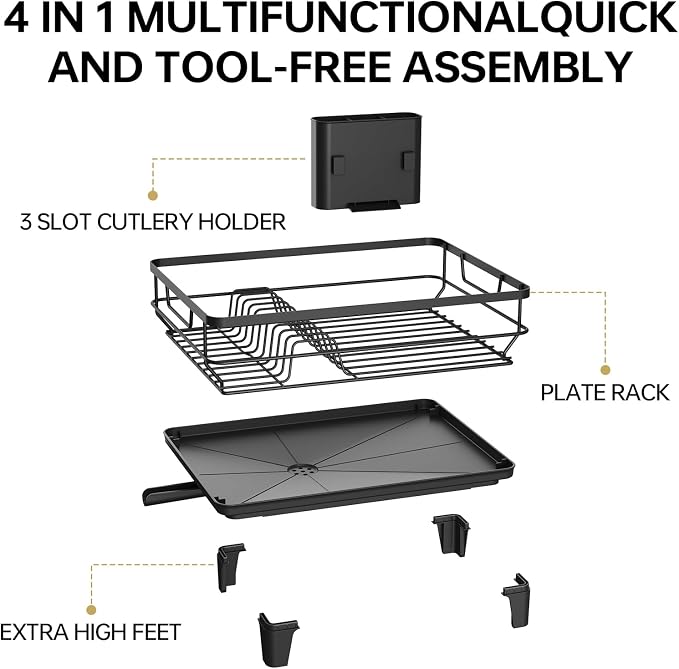 TOOLF Dish Drying Rack, Small Dish Racks - Image 9