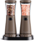 Electric Salt and Pepper Grinder Set by Tomeem