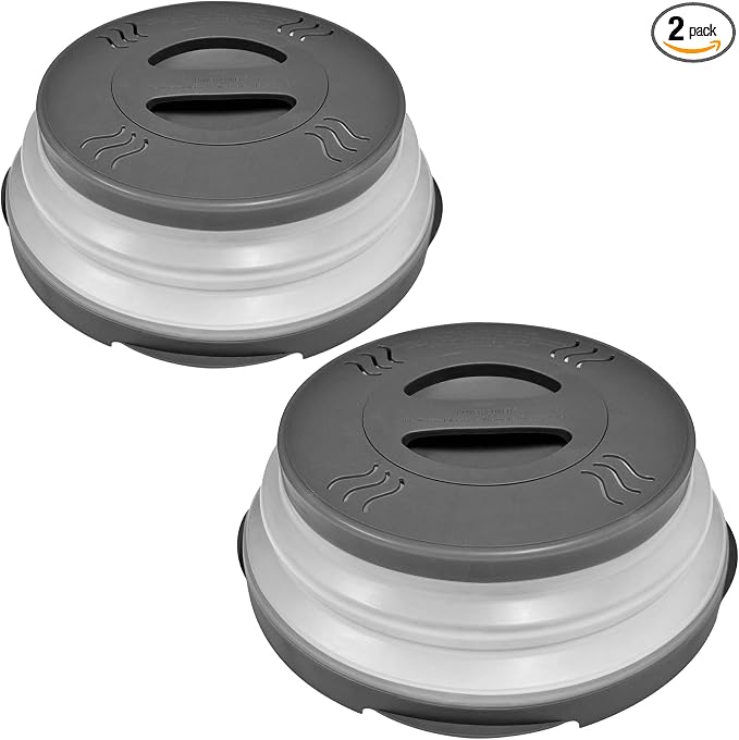 HOVER COVER 2 PACK Magnetic Microwave Splatter Cover by HoverCover