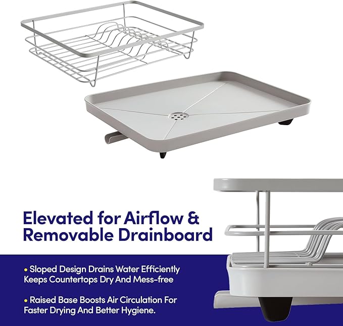 Dish Drying Rack 3 Piece Dish Drainer - Image 4
