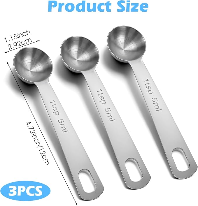1 Teaspoon Measuring Spoons, Baking and Spices Measurement - Image 2