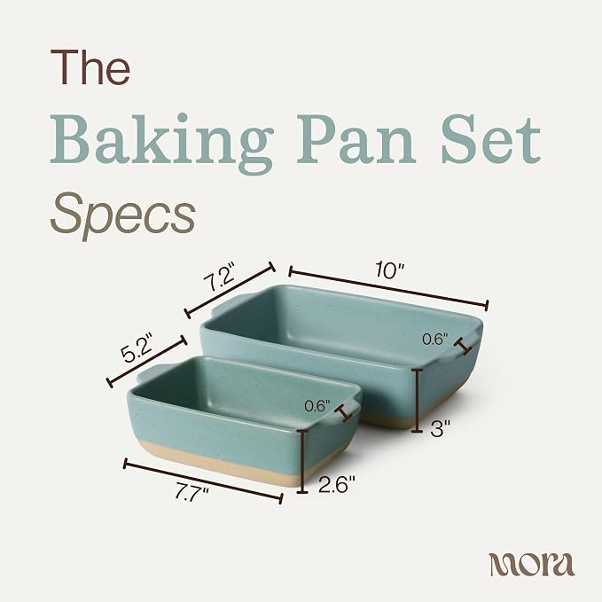 Mora Ceramic Set of 2 Baking Dishes - Image 2