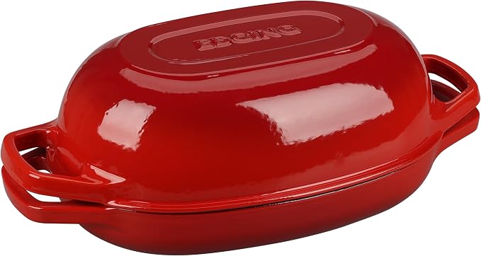 EDGING CASTING Enameled Cast Iron Oval Dutch Oven Pot - Image 8