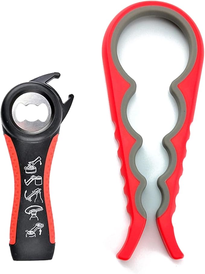 Jar Opener for Seniors with Arthritis, Jar Opener for Weak Hands, 5-in-1 Bottle by GZLT