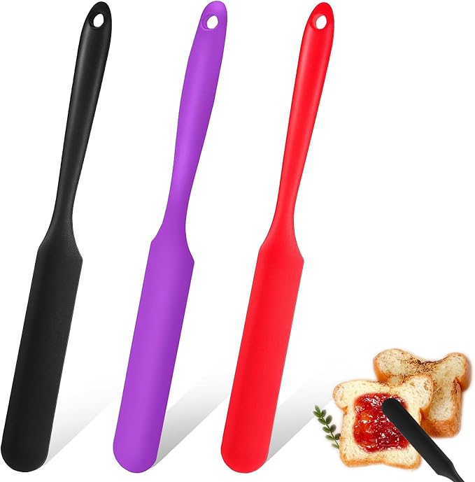 Silicone Jar Spatula, Heat Resistant Jam Spreader by Unknown