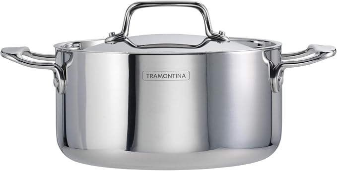 Tramontina Utsava Tri-Ply Clad Stainless Steel 3.25-Quart Casserole - Image 6