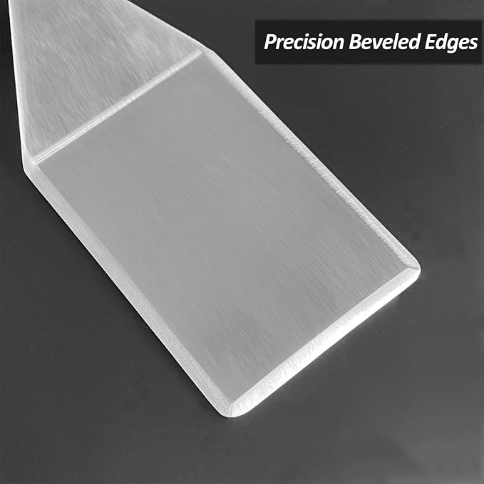 Small Spatula for Cast Iron Skillets, Full Tang silicone Handle, Heat Resistant - Image 7