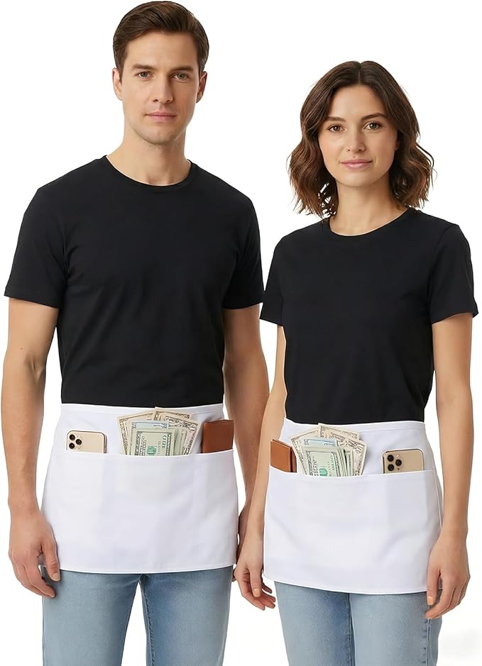 BOHARERS Waist Apron with 3 Pockets 3 Pack - Image 4