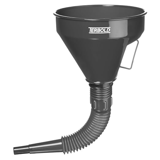 Automotive Flex Funnel with Hose | Wide Mouth Flexible Oil Funnel by Terbold