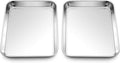 Homikit 2 Pack Baking Sheet, 9 x 7 Inches Stainless Steel Cookie Tray Set by Homikit