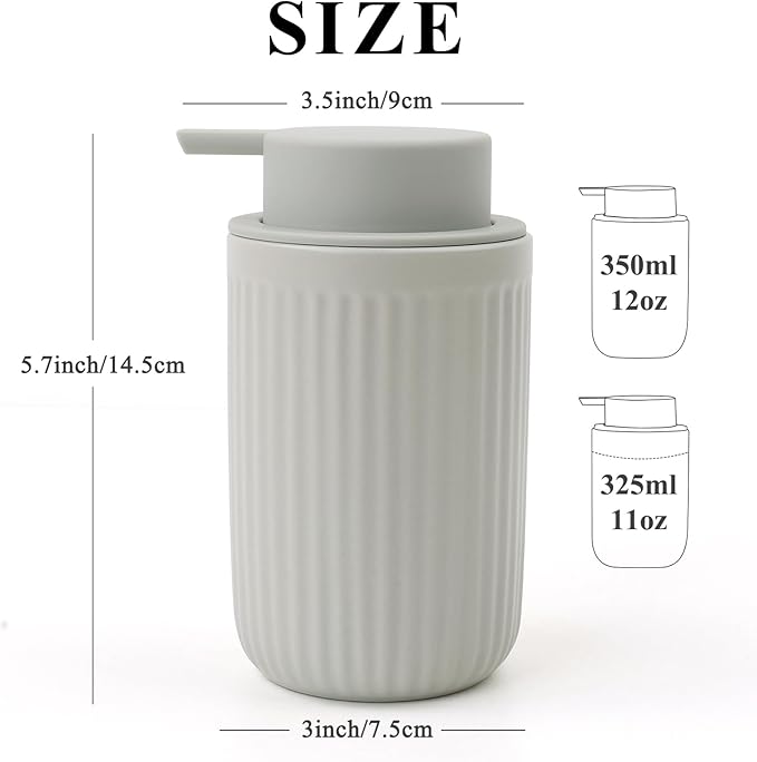 BosilunLife Grey Soap Dispenser Set - Image 3
