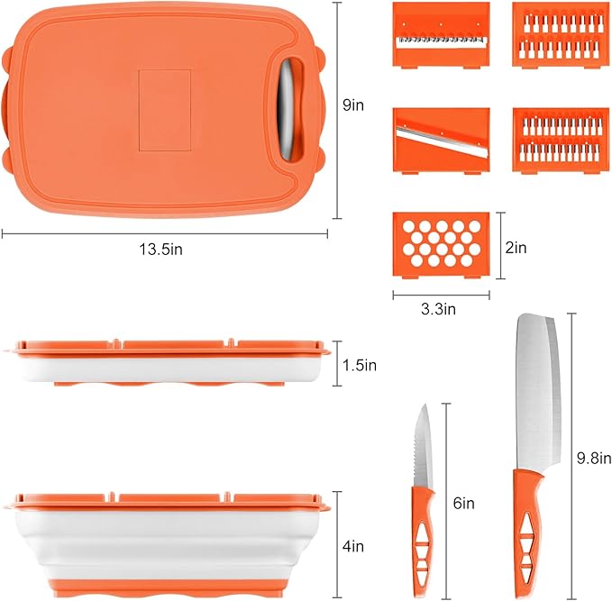 Gintan Camping Cutting Board, 9-in-1 Collapsible Chopping Board - Image 8