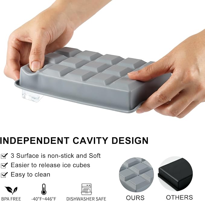 Premium Silicone Ice Cube Trays - Image 3