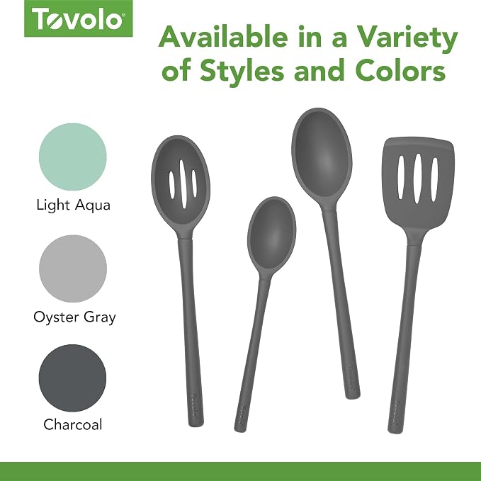 Tovolo Flex Core Silicone Slotted Deep Spoon - Image 4