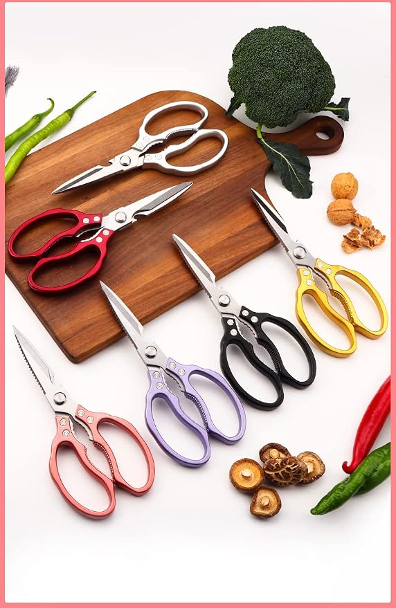 AWinjoy Heavy Duty Sharp Kitchen Scissors, Dishwasher Safe, Cooking Shears - Image 6
