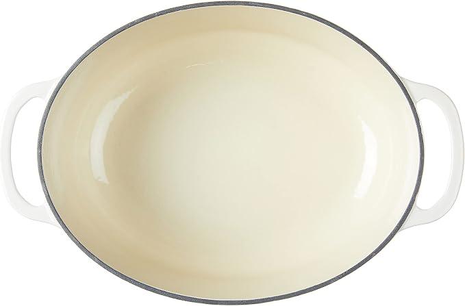 Lodge 7 Quart Enameled Cast Iron Oval Dutch Oven - Image 3