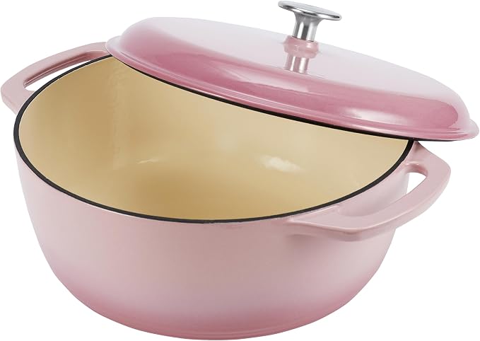 Amazon Basics Enameled Cast Iron Dutch Oven Pot - Image 3