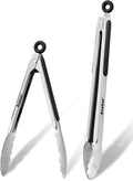 Anaeat Premium Stainless Steel Kitchen Tong Set of 2 by Anaeat