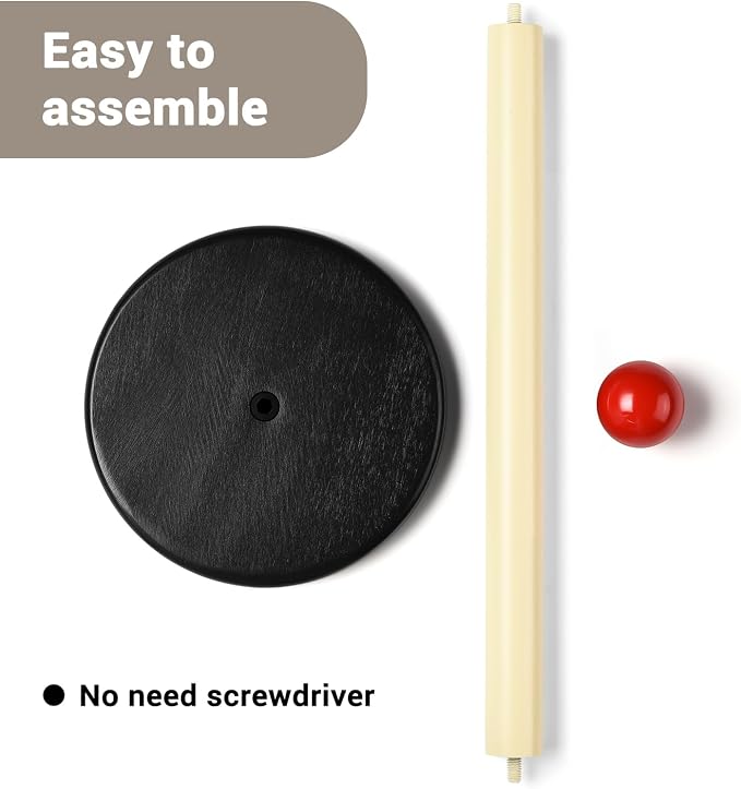 Paper Towel Holder, Cute Wooden Red Ball Kitchen Roll Stand Organizer - Image 3