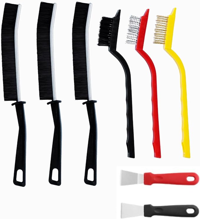 Crevice Cleaning Brush Set, Kitchen Sink Dead Corner, Window Gap, Floor Brush by Hookawen