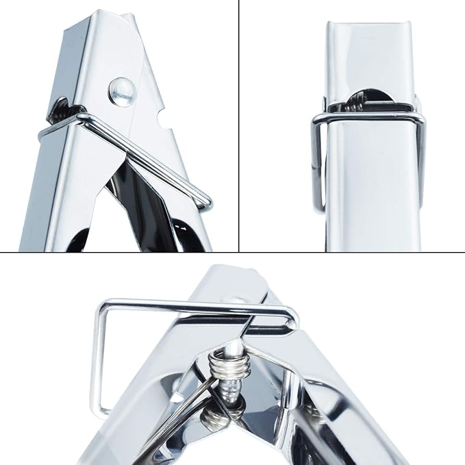 HINMAY Stainless Steel Locking Kitchen Tongs Extra Long Sturdy Heavy Duty Tongs - Image 2