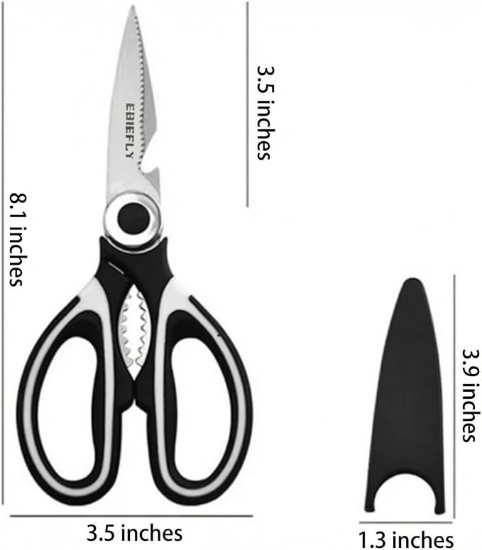 Kitchen Scissors Utility Chopping Scissor Professional Shears - Image 6