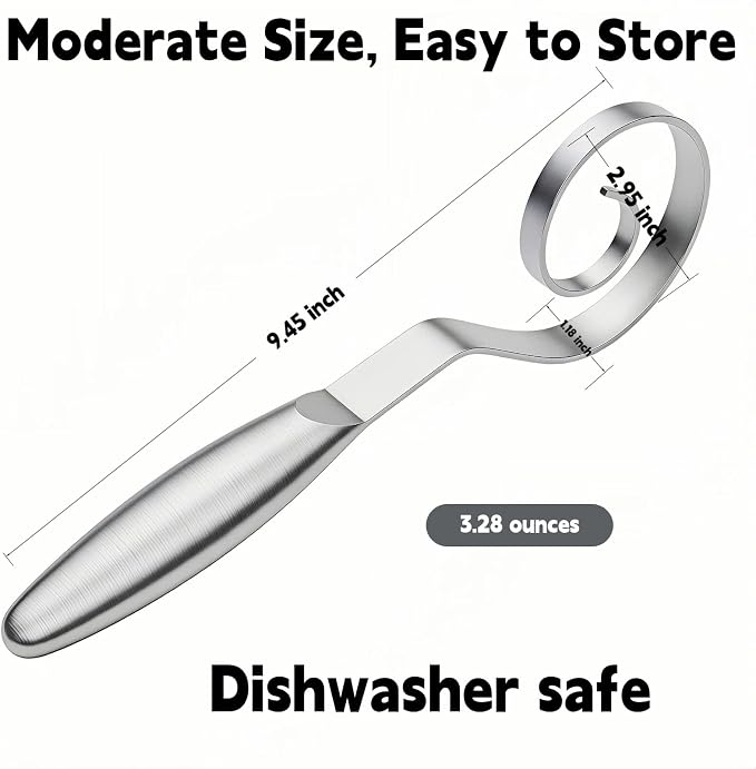 Maxjoy Danish Dough Whisk Stainless Steel Hook - Image 8