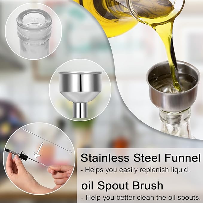 8 oz Oil and Vinegar Dispenser Set - Image 5