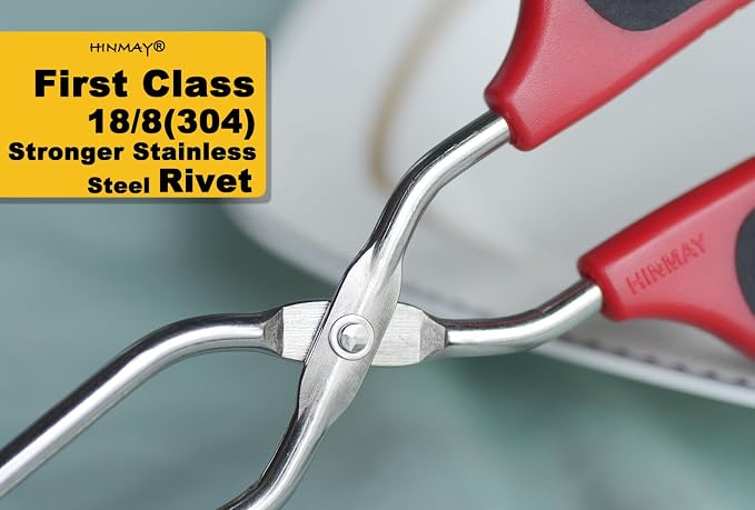 HINMAY 13-Inch Stainless Steel Scissor Tongs - Image 4