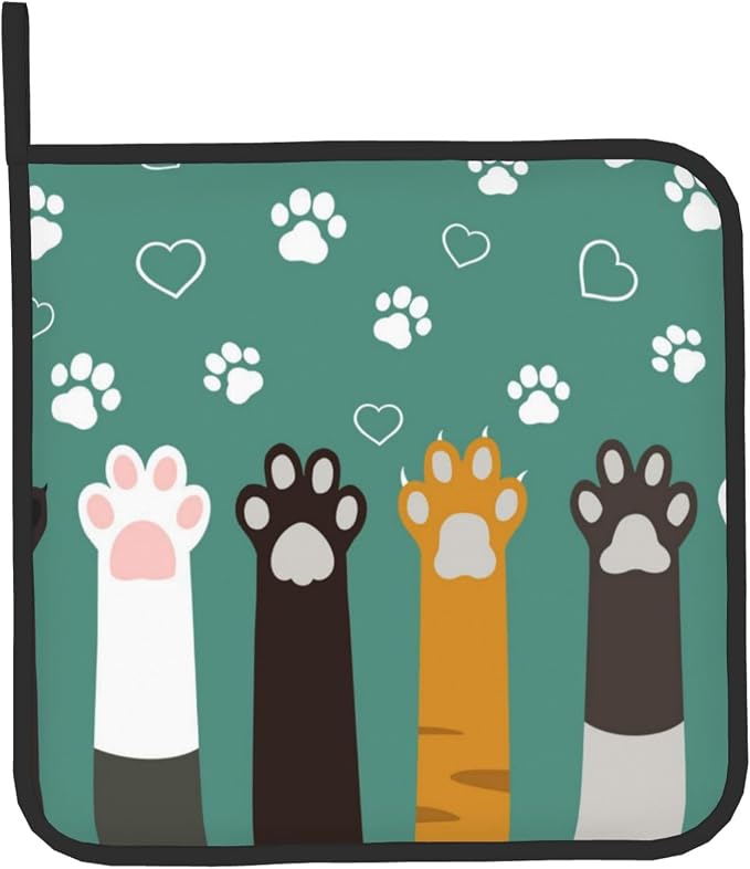Cat Oven Mitt Potholders Sets - Image 9