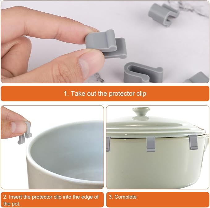 12pcs Silicone Dutch Oven Lid Clips - Image 5