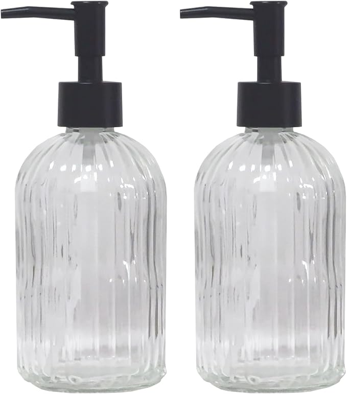 Clear Glass Soap Dispenser by YYTSGG