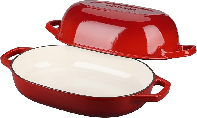 EDGING CASTING Enameled Cast Iron Oval Dutch Oven Pot - Image 4