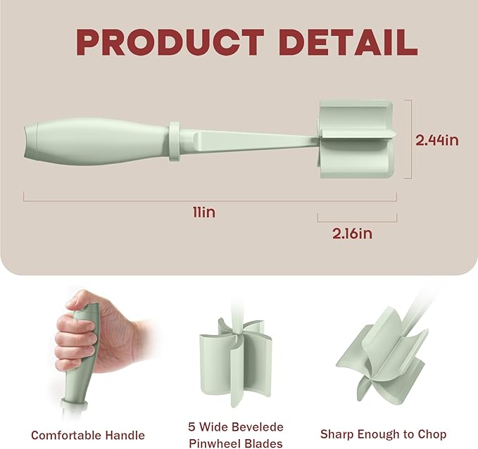 Meat Chopper, Hamburger Grinder, Premium Heat Resistant Smasher - Image 2