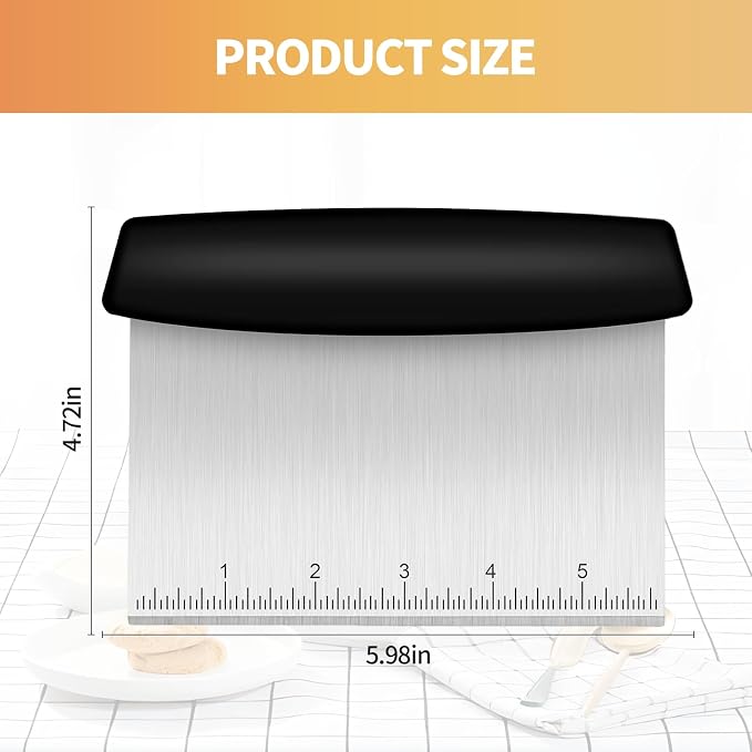Bench Scraper Cutter, Pastry Scraper - Image 2