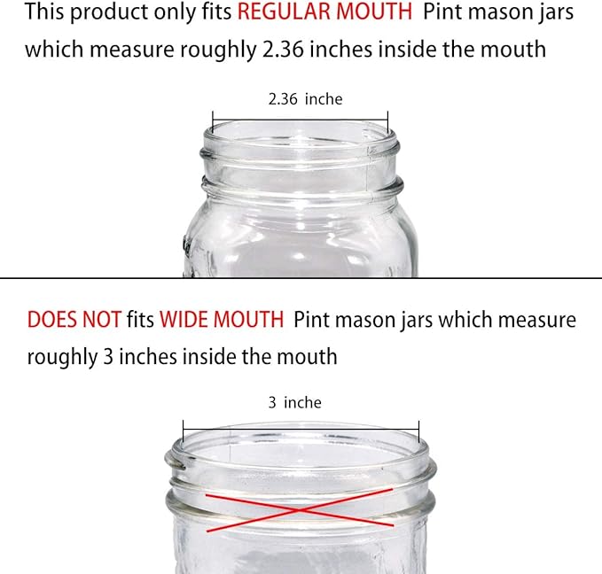 Amolliar Mason Jar Liquid Soap Dispenser Lid, 304 Stainless Steel Pump Lid - Image 7