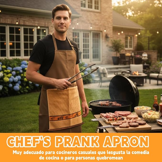 Funny Apron, Chef's Prank Apron, Creative Prank Aprons - Image 4