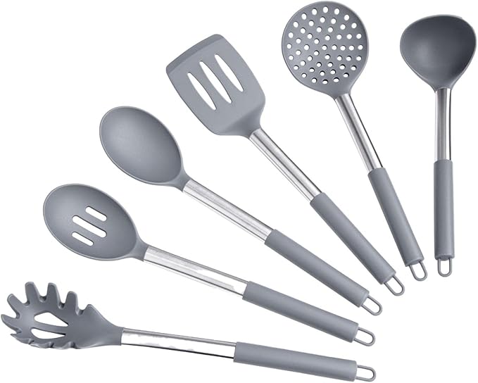 Silicone Kitchen Utensils Set by CulinaryCouture
