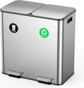 Lovewind Dual Trash and Recycling Bins by LOVEWIND