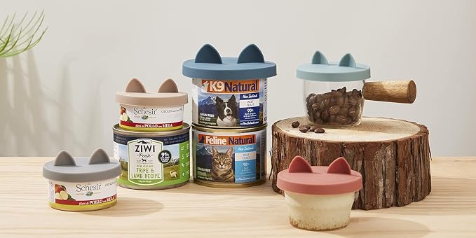 OHMO 2 Pack Cat Food Can Lids, Small Size Silicone Pet Food Can Lids Covers - Image 5