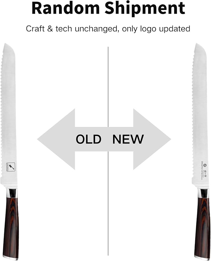 imarku 10 Inch Bread Knife for Homemade Bread Sourdough, German High Carbon - Image 2